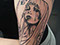 Black lines mary virgin woman tattooed women 